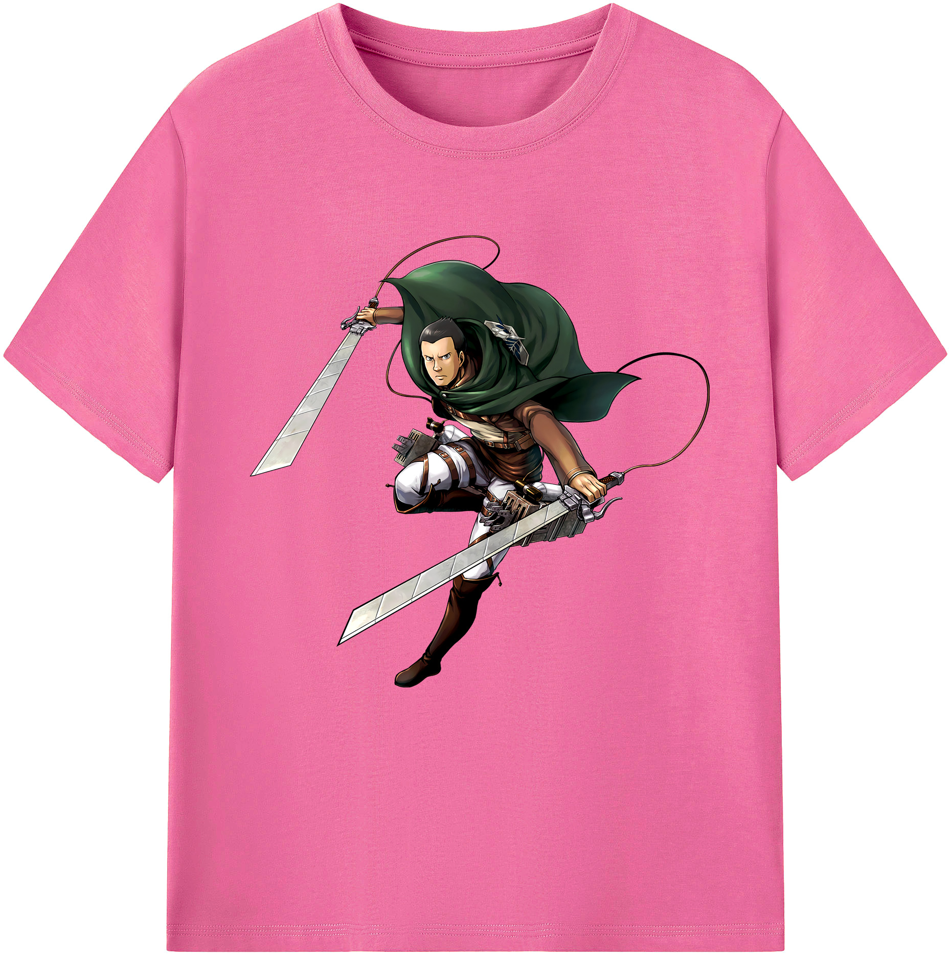 （画像用） 進撃の巨人 Attack on Titan レディースカジュアルプリントTシャツ（綿100％）